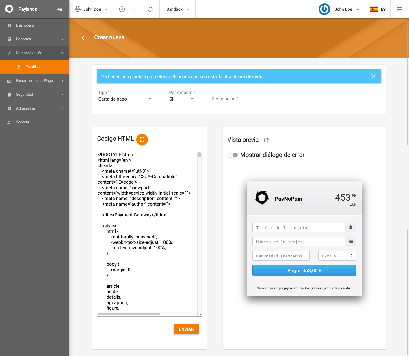Customize Templates